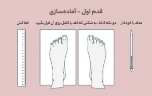 راهنمای سایز کفش