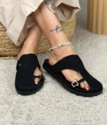 صندل زنانه دیبا مشکی