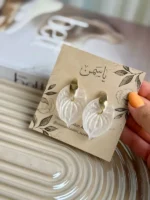 گوشواره گلبرگ سفید