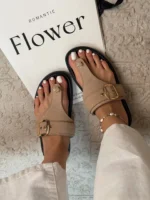 صندل زنانه مدل تارا کرم