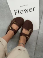 صندل زنانه ساناز قهوه ای